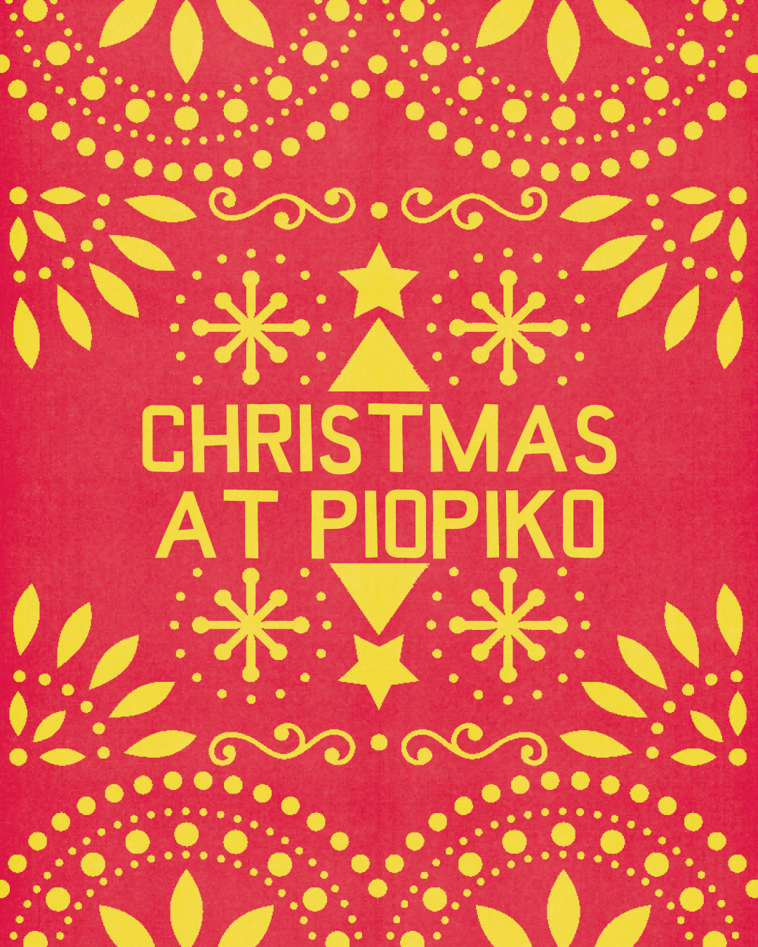 Christmas at Piopiko flyer