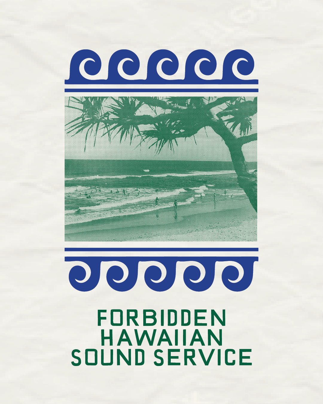 Forbidden Hawaiian promo ビーチの写真と波。