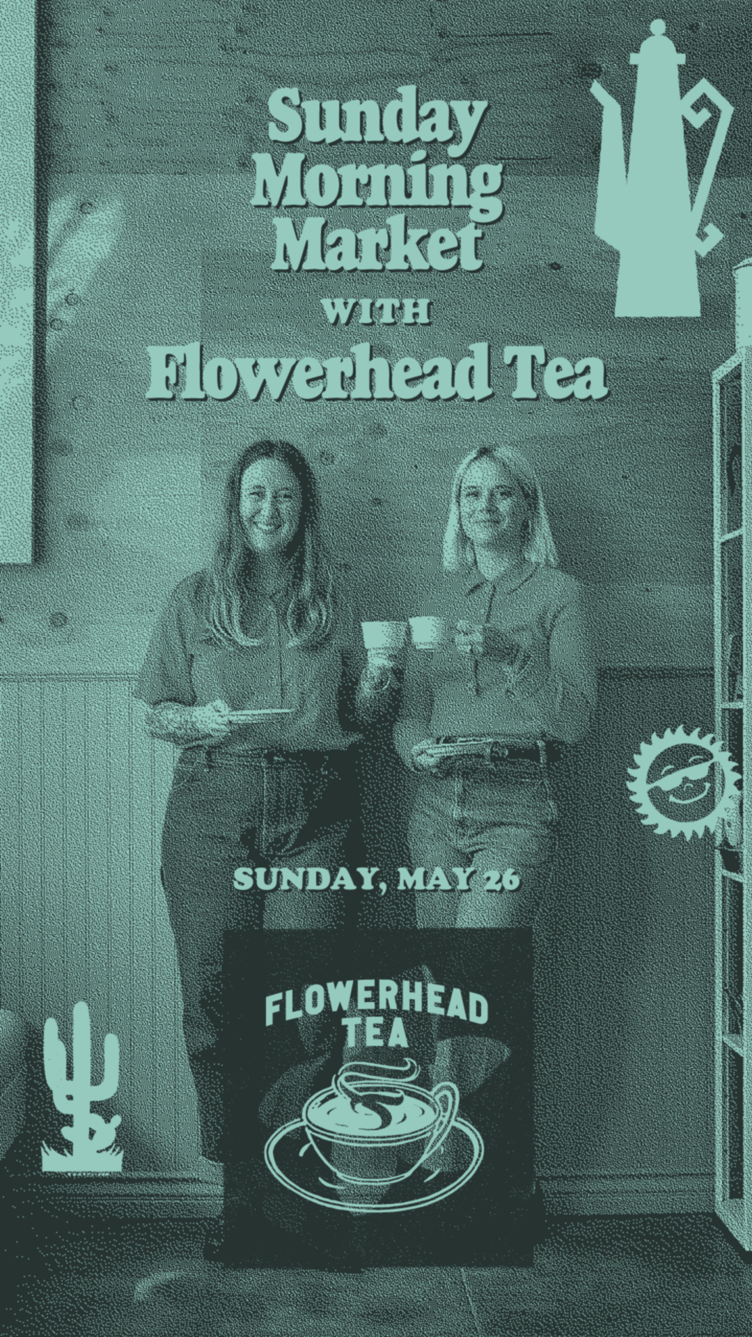 Sunday Morning Market with Flowerhead Tea